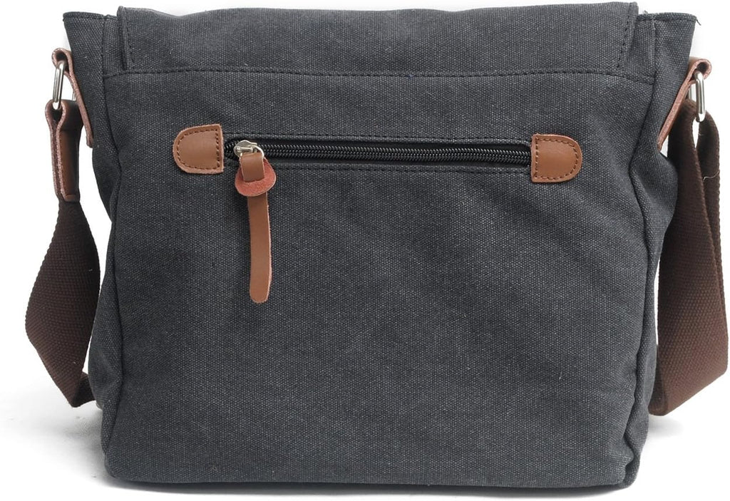 Waterproof Camera bag/Case, Vintage Canvase Leather Trim DSLR SLR Camera Shoulder Messenger Sling bag for for Nikon
