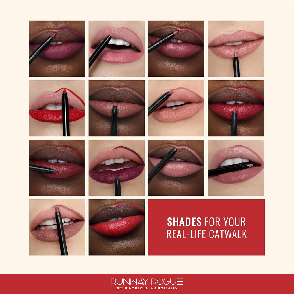 Matte Lip Liner Pencil with Sharpener, ‘Spotlight’