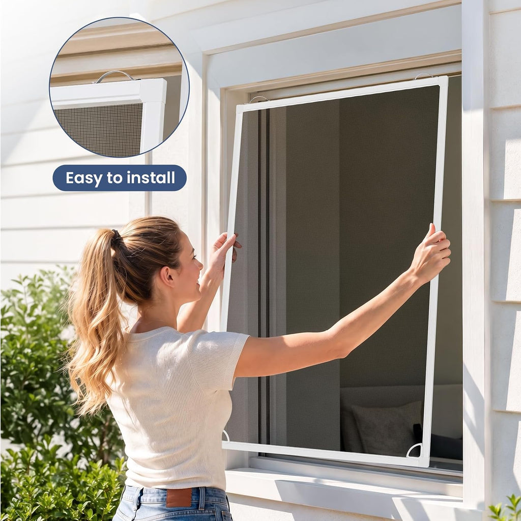 2 Sets Window Screen Frame Kit 5/16 in x 1/8 in x 36 Inch Build or Repair Window Screens – Cut to Size，No Mesh