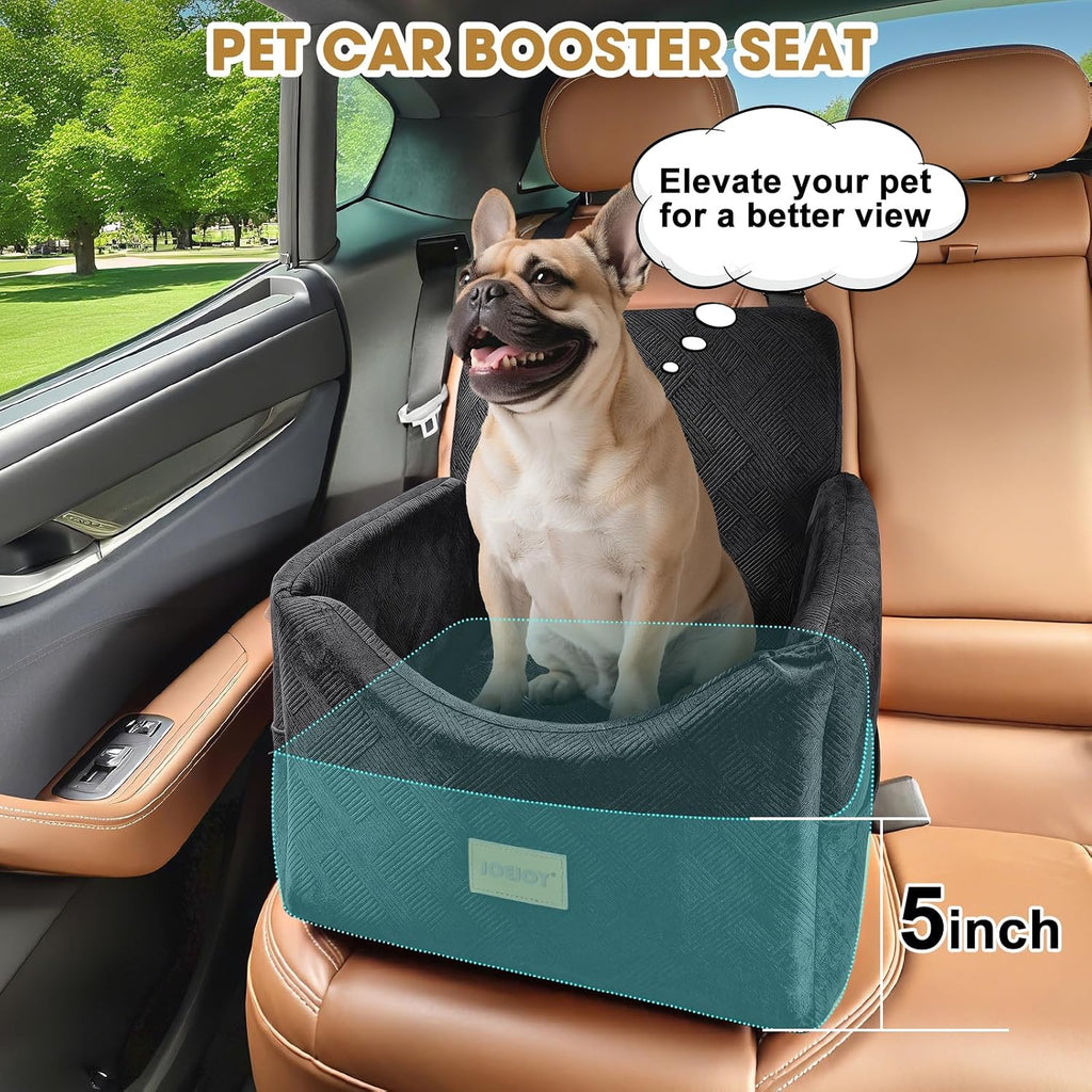 Dog Car Seats for Small Medium Dogs Under 35lbs, Dog Booster Seat with Detachable Washable Cover and Cushion, Memory