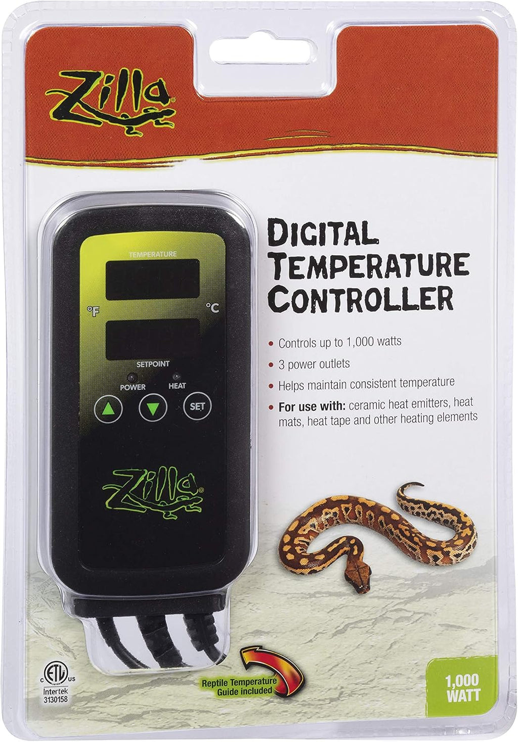 Digital Temperature Controller, Thermostat for Reptile Terrariums
