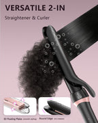 5 in 1 Curling Iron Set, Ceramic Curling Wand & Flat Iron