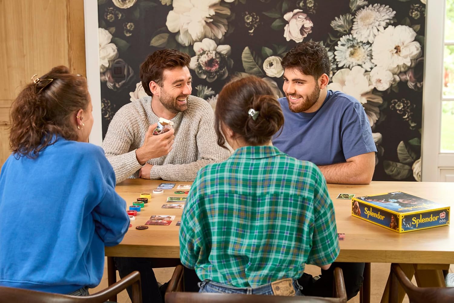 Splendor Board Game - Gem Trading & Engine-Building Strategy for Adults & Families, Adult Board Games, Family Fun for
