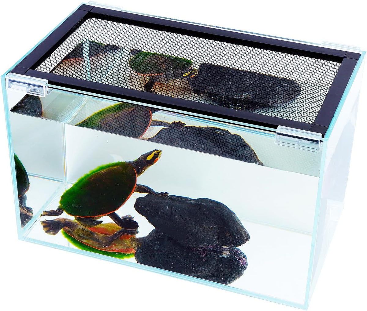 Easy Install DIY Fish Tank Lid, Adjustable Mesh Aquarium Lid, Anti-Jump Cover for Rimless Tanks Only (2/5/10/20