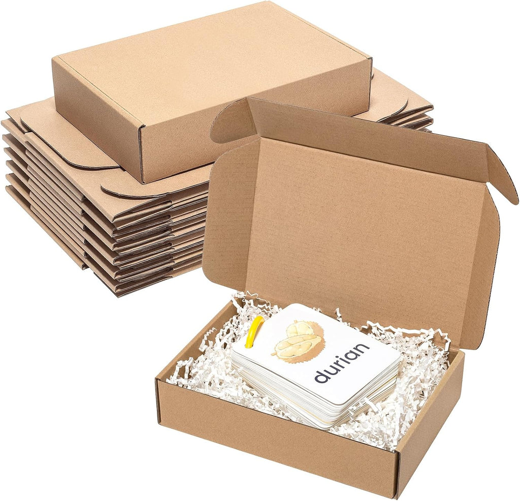 Shipping Boxes 9x6x2" 25 Pack Brown Corrugated Cardboard Box