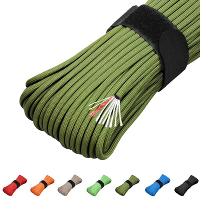 100 ft Survival Paracord 550 Fire Cord Survivor Cord