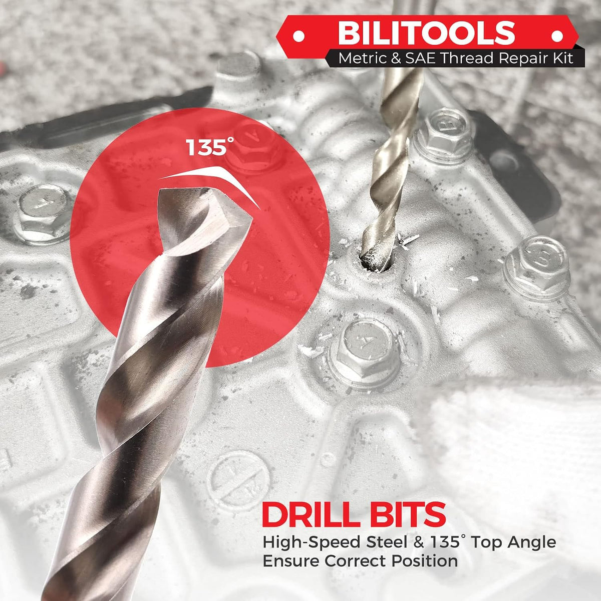 BILITOOLS Helicoil Thread Repair Kit SAE