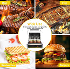 Commercial Panini Press Grill, 1800W Electric Sandwich Panini Maker