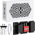 White Wooden Doorbell Chime Box Wired with 16V 10VA Wired Mechanical | Chime & Cover Set, Front/Rear Chime Tones