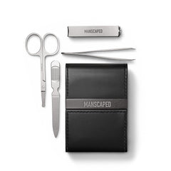 Shears 2.0 Tempered Stainless Steel Men's Nail Kit, Fingernail Clippers, Safety Scissors, Tweezers and Nail File