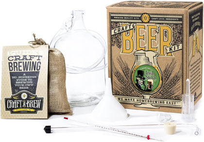 Irish Stout - Beer Making Kit - Make Your Own Craft Beer - Complete Equipment and Supplies - Starter Home Brewing Kit