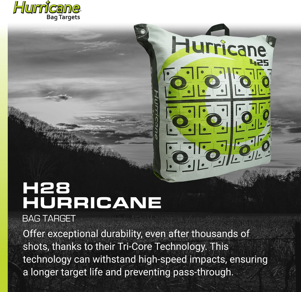 2-Sided High-Velocity Archery Bag Target, High-Visibility Aiming Points, Off-Center Deer Vitals on Back, Heavy-Duty