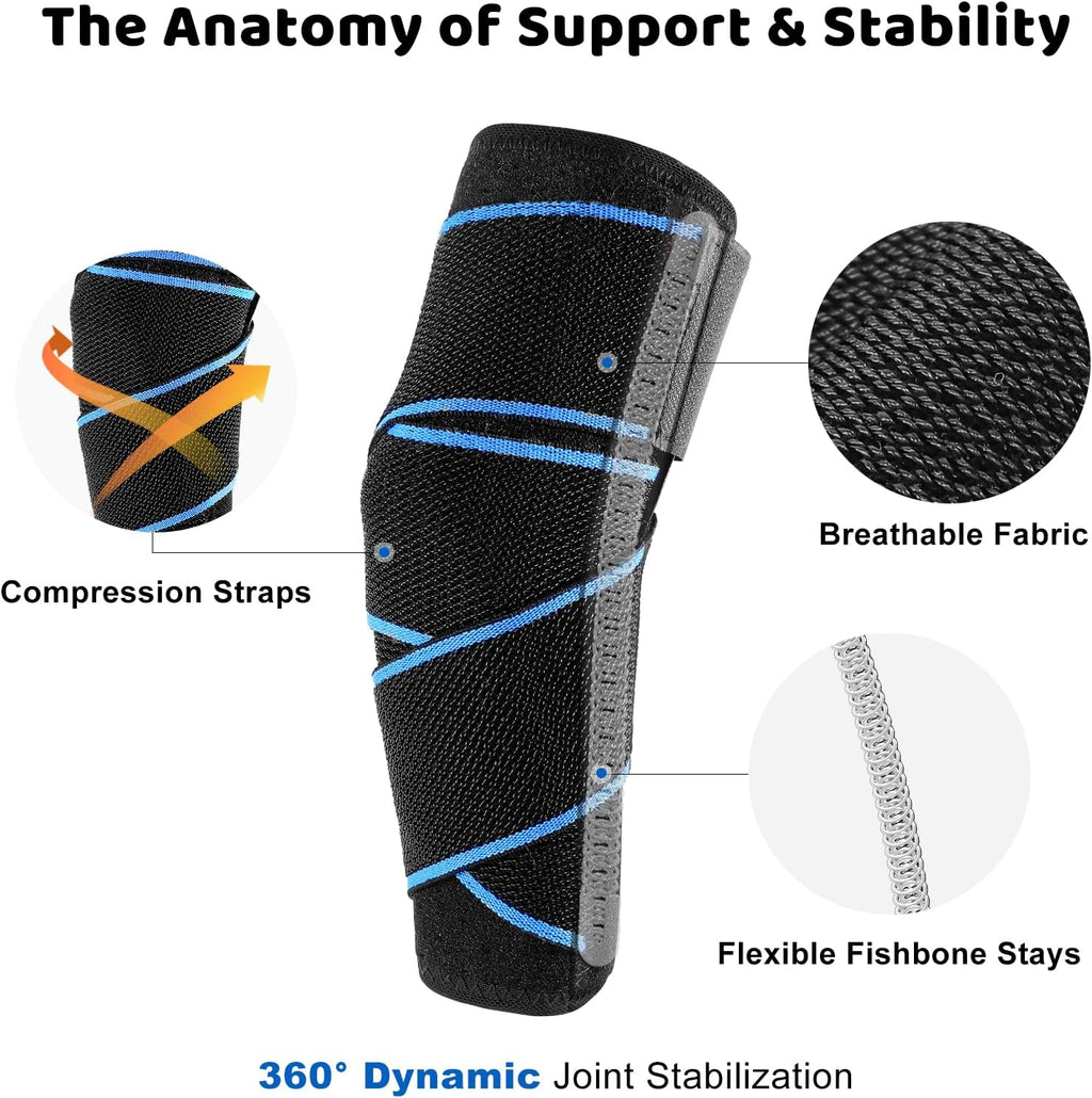Dog Knee Brace for Back Leg Support, Hock Joint Compression Wrap ACL Brace for Hind Legs – Stabilizing Rear Leg