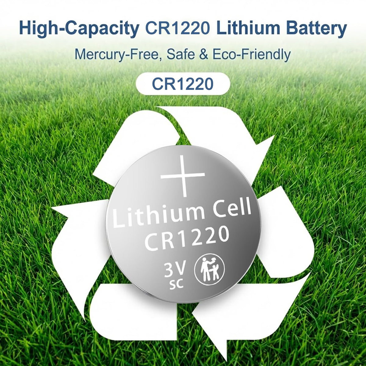 CR1220 Battery 40 Pack, CR1220 3V Lithium Battery