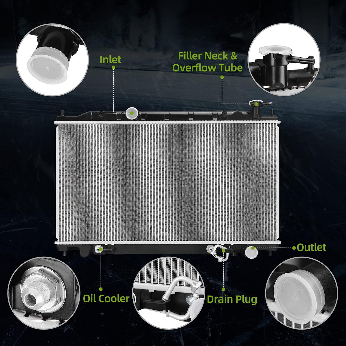 AUTOSAVER88 Radiator Compatible with 02-06 Altima 04-06 Maxima 3.5L V6