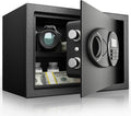 1.6 Cu.Ft Classic Large Safe with Charging Port – Digital Steel Safe with Shelf, Fits Laptop, Jewelry & Important