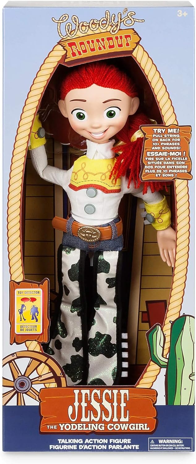 Disney Store Official Jessie Interactive Talking Action Figure from Toy Story, Features Sounds and Phrases from The