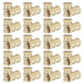 PATIKIL 40 Pcs Threaded Inserts Heat Set, M5x10x7mm Female Brass Metric Knurled Insert Set Embedment Nut for Plastic 3D Printing Components