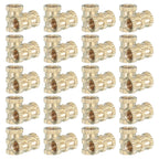 PATIKIL 40 Pcs Threaded Inserts Heat Set, M5x10x7mm Female Brass Metric Knurled Insert Set Embedment Nut for Plastic 3D Printing Components