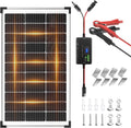 100W 12V Solar Panel Kit with 20A Smart Charge Controller | Waterproof, Digital Voltage Display, Smart Safety