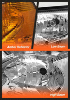 for 2002-2009 GMC Envoy Headlights Assembly Chrome Pair