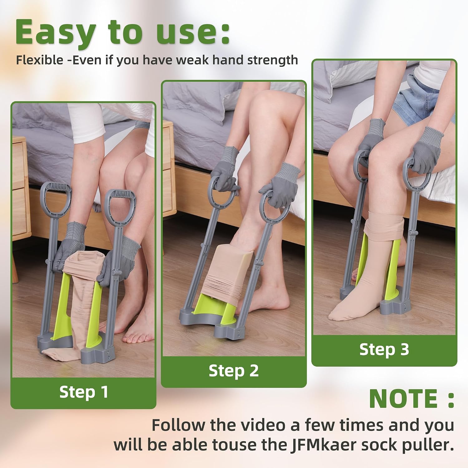 Compression Sock Aid Device - Sock Aids for Compression Stocking - Helper Device for Putting on Hosiery -with