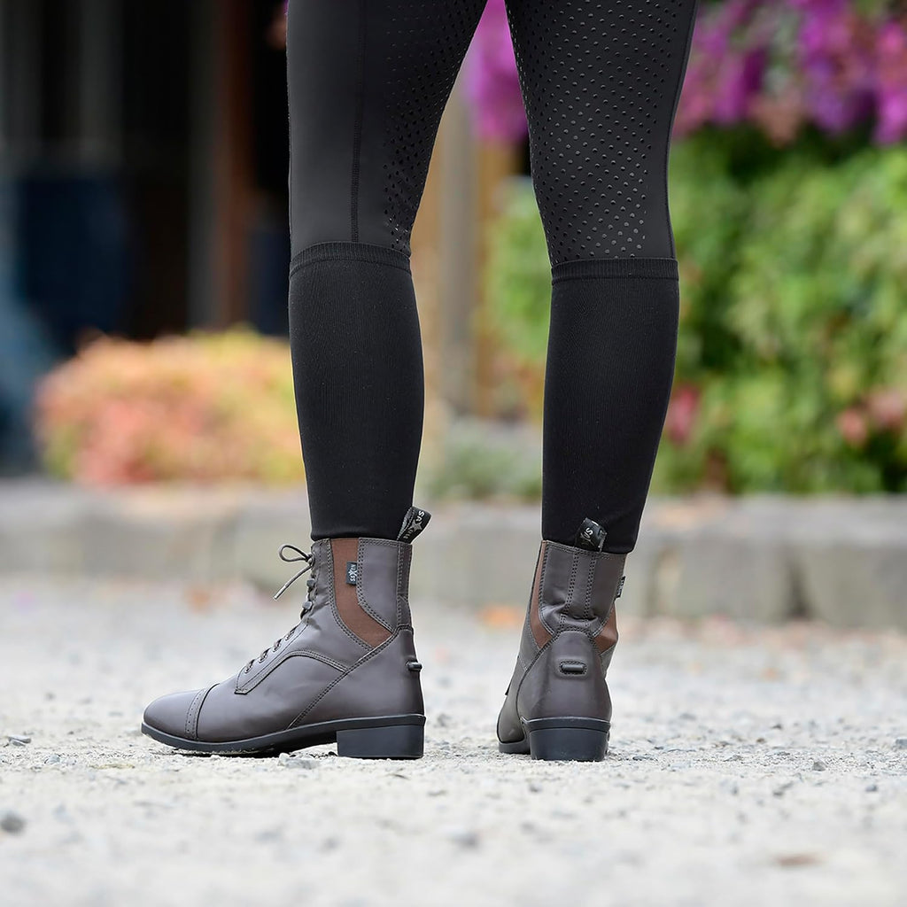 Ladies Syntovia Lace Paddock Boots 8.5 Brown