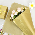 100 Sheets Gold Tissue Paper Bulk, Metallic Wrapping Tissue Paper for Gift Bags, 14 x 20 Inch Gift Wrap for Birthday