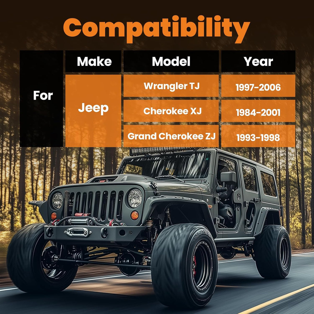 maXpeedingrods Adjustable Front Control Arm for Wrangler TJ Cherokee XJ ZJ