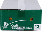 Brand #2 Kraft Bubble Mailer, Manila, 8.5 inch x 11 inch, 25 Pack
