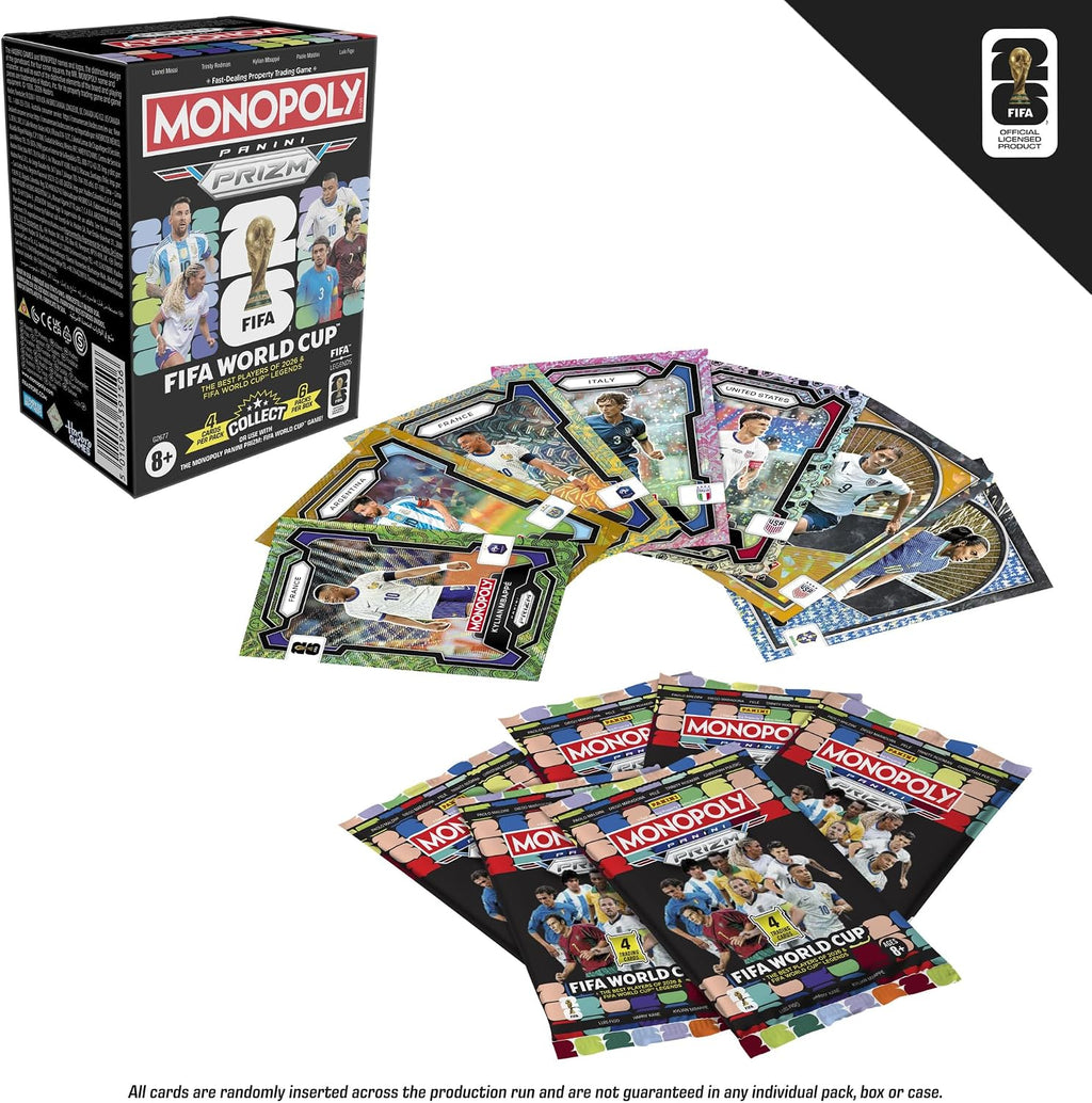 Panini Prizm: FIFA World Cup Trading Cards Booster Box | Current Stars and Legends | 2+ Players, Ages 8+ | Gifts for