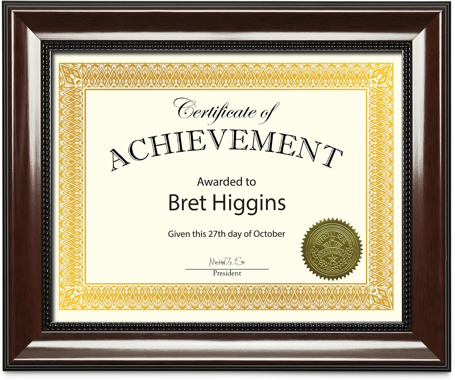 Certificate Award Kit Navy Linen with Gold Seals, 75-Piece Set | certificate kit, 8.5x11 certificate paper, linen
