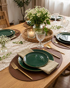 100PCS Green Plastic Plates - Green Disposable Plates With Gold Rim - Include 50 Pieces Dinner 10.25inch,50 Pieces
