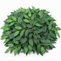 100Pcs Artificial Silk Italian Ruscus Green Leaves for DIY Decor