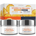 Vitamin C & Collagen Face Moisturizer – Anti Aging Day & Night Cream for Smooth & Radiant Skin, Firms & Restores Dull
