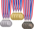 12 Piece Gold Silver Bronze Award Medals-Winner Medals Olympic Style | Gold Silver Bronze Medals Awards Medals for