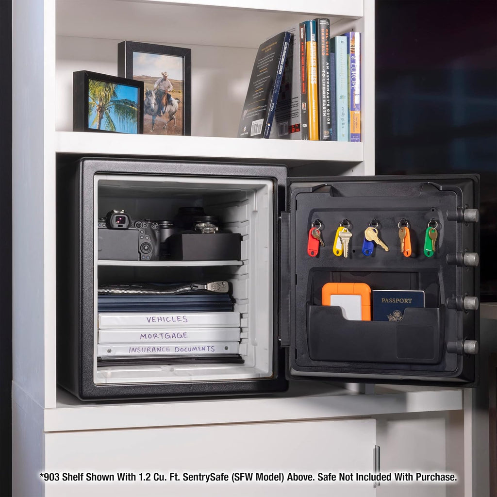 Fireproof and Waterproof Steel Home Safe with Digital Keypad Lock & Shelf Insert for SFW082 and SFW123 Fireproof and