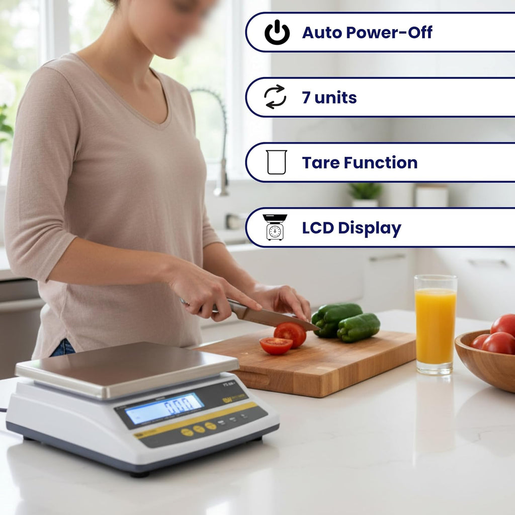 Digital Food Scale – Commercial Kitchen Scale with Rechargeable Battery, NTEP Class III Legal for Trade Scale, Large