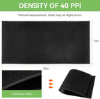 12"x24"x3/8" 40 PPI Filter Foam, Universal Air Filter Foam Sheet Material