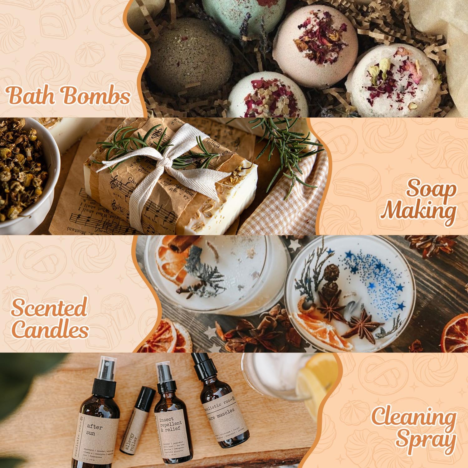 Bakery Fragrance Oils, Essential Oils Set for Diffuser for Home | Diffuser Oil for Candle Making Scents, Chocolate