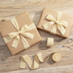 Nude Frayed Cotton Ribbon, 1 Inch, 15 Yards