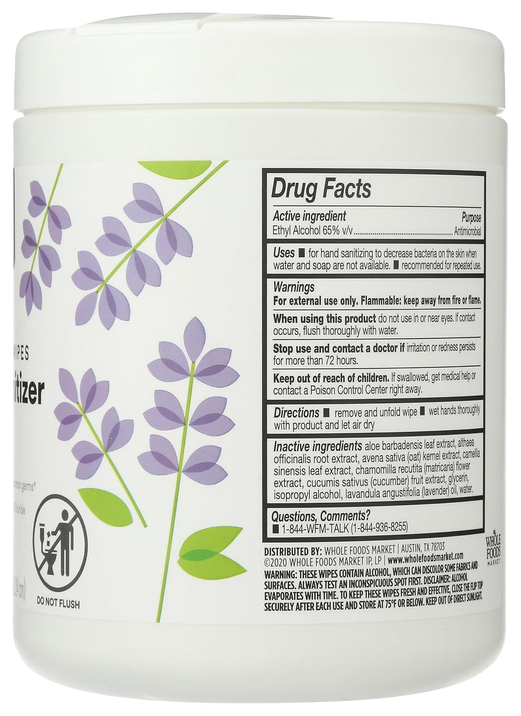 Lavender Hand Sanitizer Wipes, 210 ct