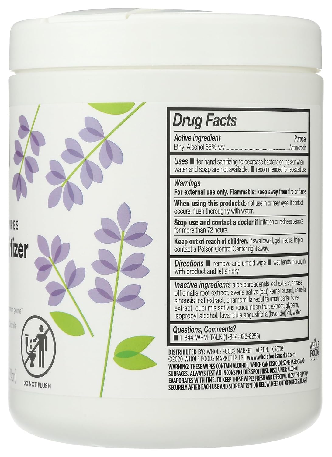 Lavender Hand Sanitizer Wipes, 210 ct