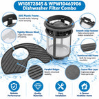 2 Pack Dishwasher Filter Replacement for Jenn-Air JDB8500AWF2