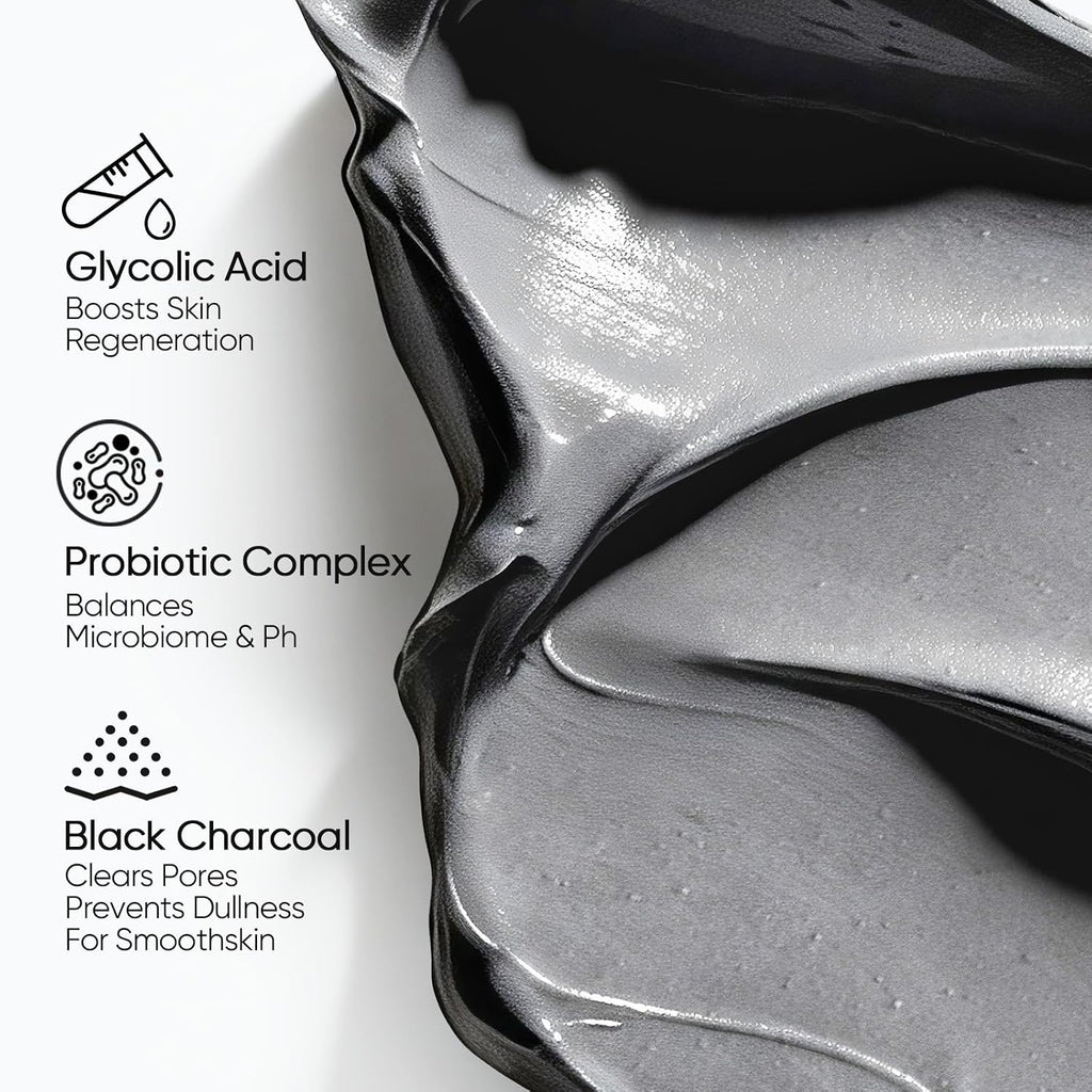 Deep Pore Cleansing Blackhead Remover Face Mask Stick, Mud Mask with Natural Alaska Volcano Clay, Gentle Exfoliating