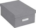 Bigso Karin Collapsible Storage Box - Photo Storage Box with Labelframe for Easy Identification - Simple Assembly