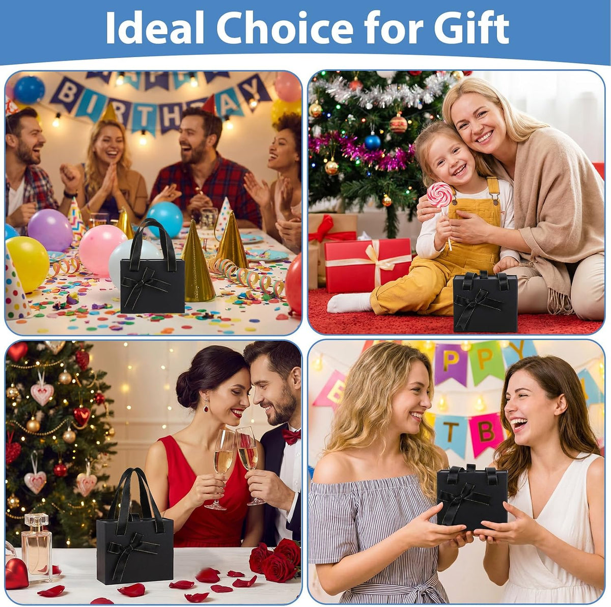 4.7x3.9x2 Inch Mini Empty Drawer Small Gift Boxes with Bow Ribbon