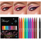 12 Colors Matte Liquid Eyeliner Set for Women