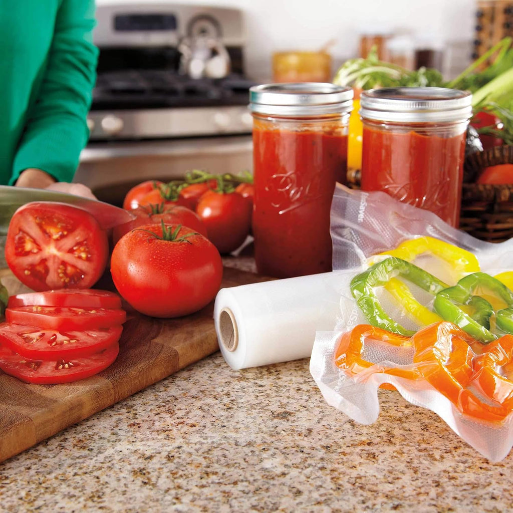 Custom Length Vacuum Sealer Bags Multipack, 5 Count Rolls for Airtight Food Storage and Sous Vide - Compatible with