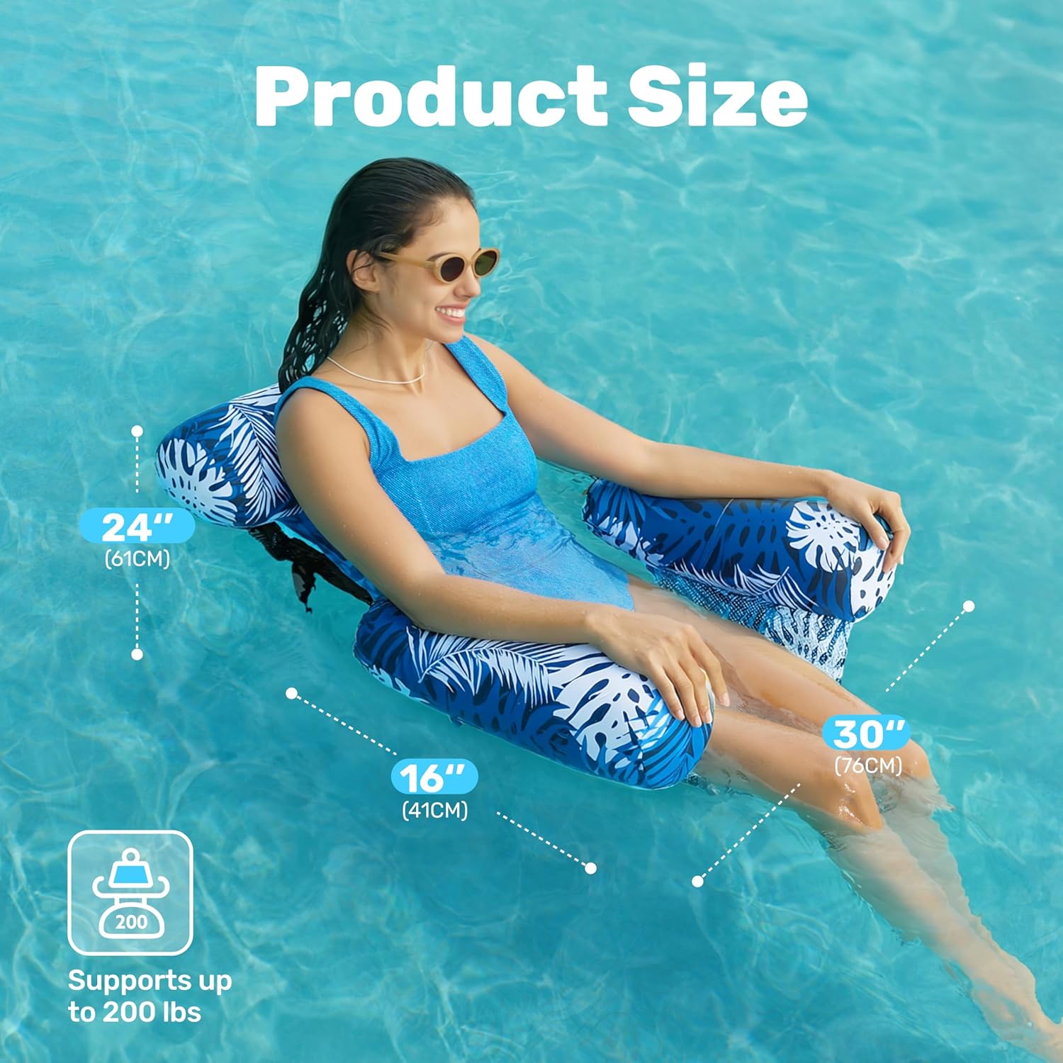 Inflatable Pool Floats Adult,2 Packs Floating Lounge Chairs,Blow up Pool Noodles for Adult Heavy Duty,Floating Chair